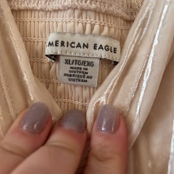 AE Cream Velvet Tiered Tank EUC XL 🤍 - Picture 2 of 2